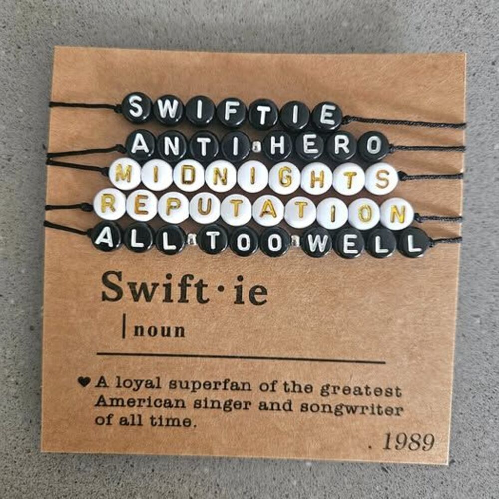 Taylor Swift Anti-Hero Friendship Bracelet Set of 5